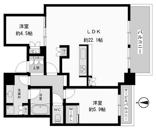 物件○○の間取り図