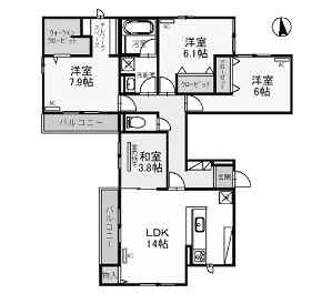 物件○○の間取り図