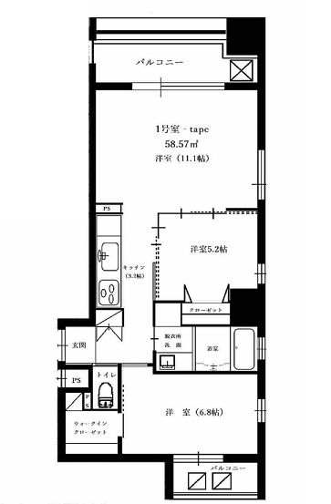 物件○○の間取り図