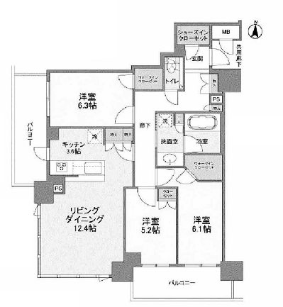 物件○○の間取り図