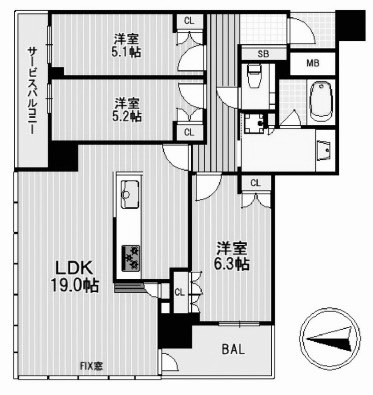 物件○○の間取り図