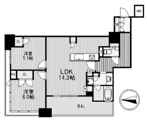 物件○○の間取り図