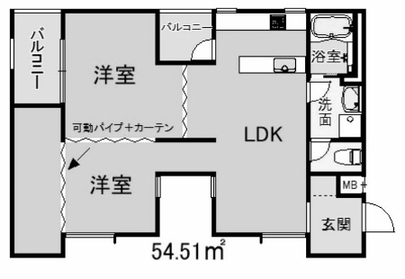 物件○○の間取り図