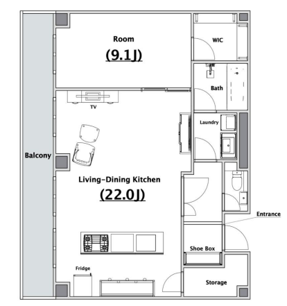 物件○○の間取り図