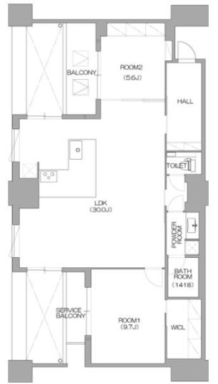 物件○○の間取り図