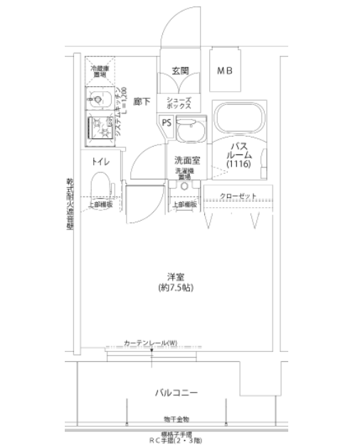 物件○○の間取り図