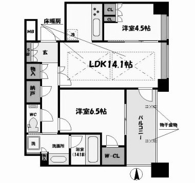 物件○○の間取り図