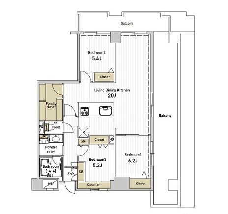 物件○○の間取り図