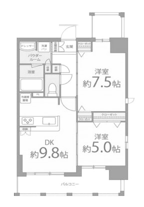 物件○○の間取り図