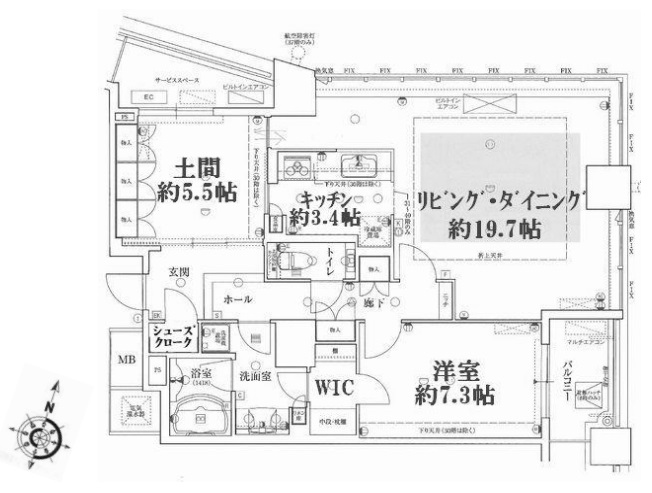 物件○○の間取り図