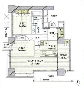 物件○○の間取り図