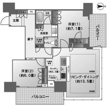 物件○○の間取り図