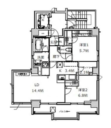 物件○○の間取り図