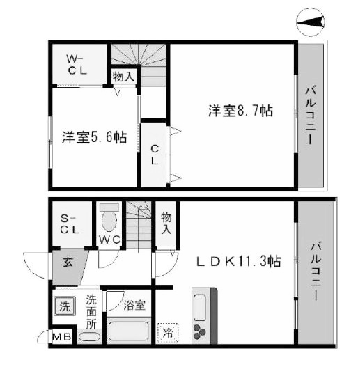 物件○○の間取り図