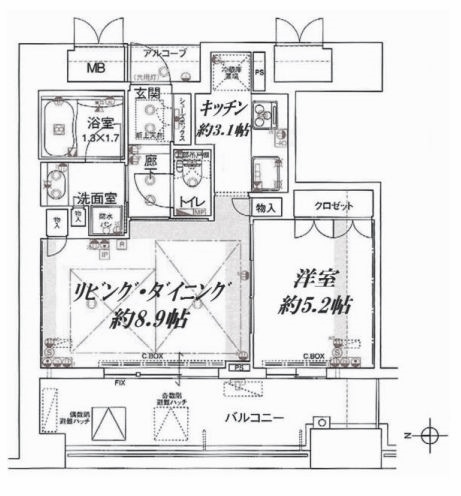 物件○○の間取り図