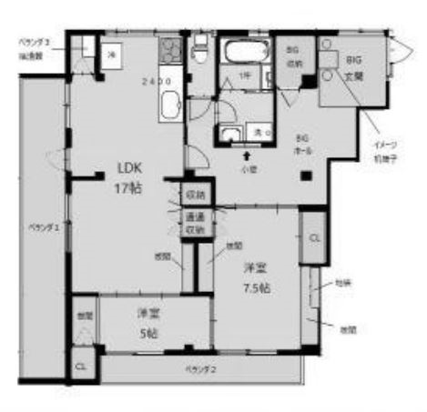 物件○○の間取り図