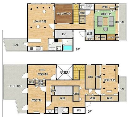 物件○○の間取り図