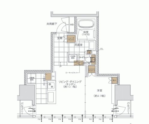 物件○○の間取り図