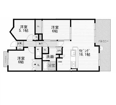 物件○○の間取り図