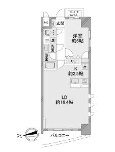 物件○○の間取り図