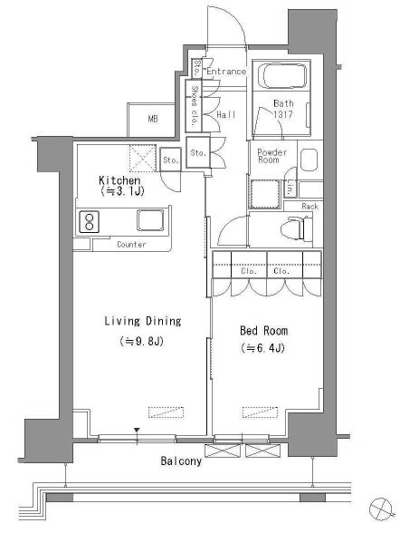 物件○○の間取り図