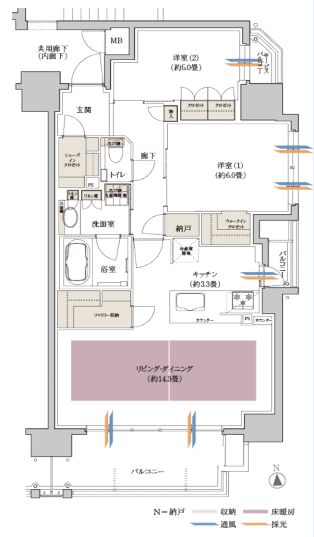 物件○○の間取り図