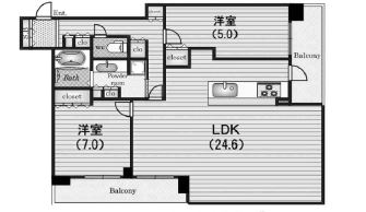 物件○○の間取り図