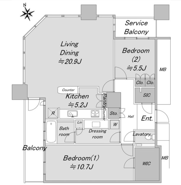 物件○○の間取り図