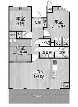 物件○○の間取り図