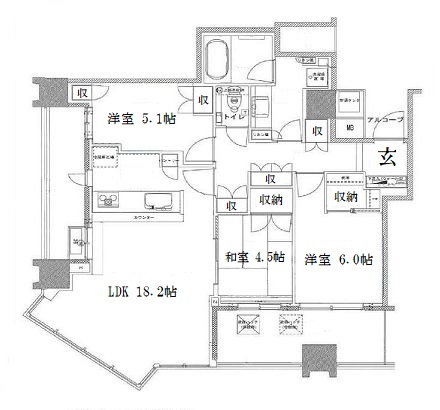 物件○○の間取り図