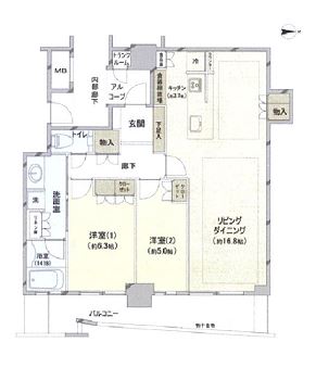 物件○○の間取り図