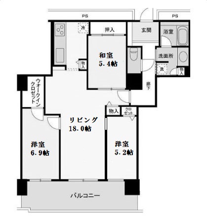 物件○○の間取り図