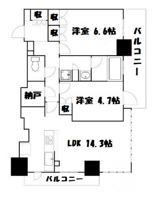 物件○○の間取り図