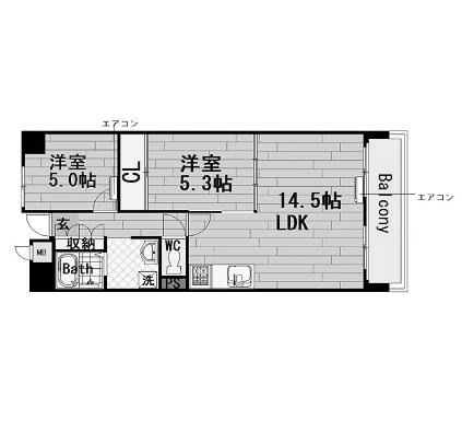 物件○○の間取り図