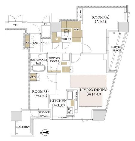 物件○○の間取り図