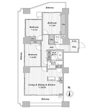 物件○○の間取り図