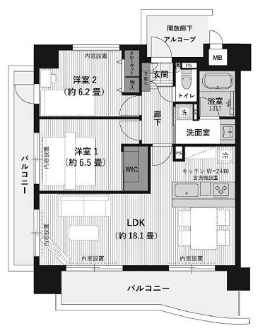 物件○○の間取り図