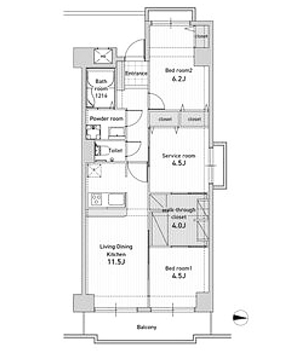 物件○○の間取り図