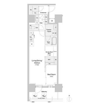 物件○○の間取り図