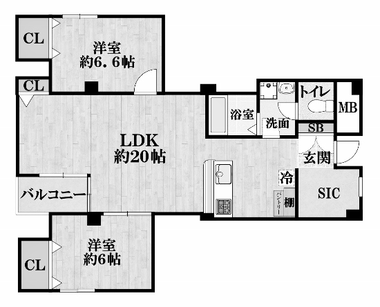 物件○○の間取り図