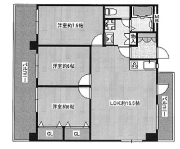 物件○○の間取り図