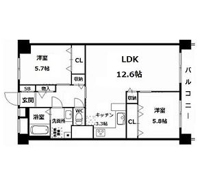 物件○○の間取り図