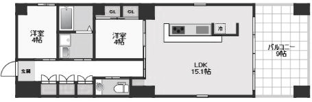 物件○○の間取り図