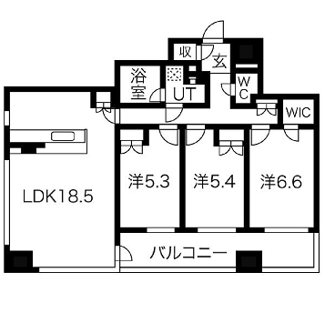 物件○○の間取り図