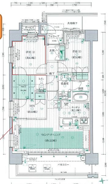 物件○○の間取り図