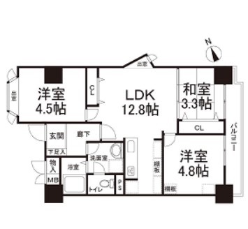 物件○○の間取り図