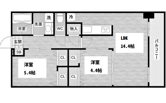 物件○○の間取り図