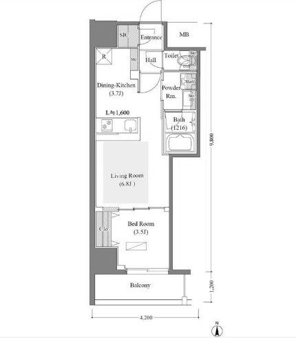 物件○○の間取り図