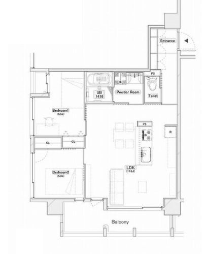 物件○○の間取り図