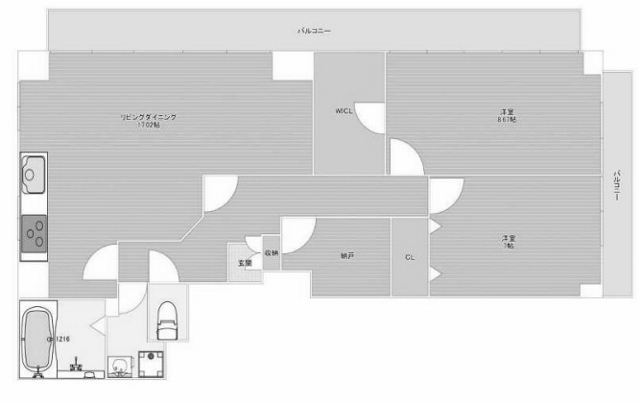 物件○○の間取り図